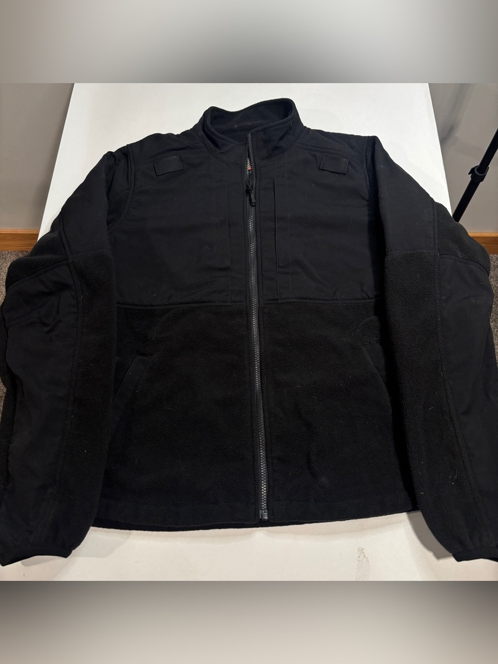 5.11 Tactical Mens Fleece Jacket Regular Black Full Zip Utility Large